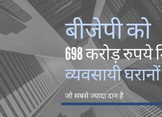 राजनीतिक दलों द्वारा चुनाव आयोग को दिये दस्तावेजों के आधार पर एडीआर द्वारा जारी किए गए आंकड़े दिखाते हैं कि बीजेपी को अधिकतम चंदा मिला!