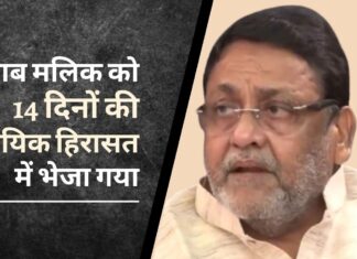 ईडी रिमांड के बाद नवाब मलिक को 14 दिनों की न्यायिक हिरासत में भेजा गया नवाब मलिक को 14 दिनों की न्यायिक हिरासत में भेजा गया
