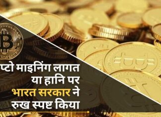 क्रिप्टो माइनिंग लागत या क्रिप्टो में हुई हानि पर आयकर अधिनियम के तहत कोई कर नहीं लगना चाहिए।