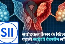 सर्वाइकल कैंसर के खिलाफ पहली स्वदेशी वैक्सीन सीरम इंस्टीट्यूट और केंद्र सरकार ने लॉन्च की!