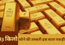 3083 किलो सोने की तस्करी